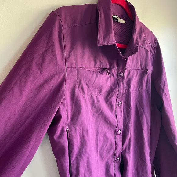 REI Women's Purple Hiking Button Front Shirt Size M - Picture 2 of 8